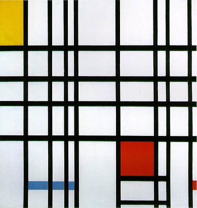 Composition with Yellow, Blue, and Red, 1937–42.