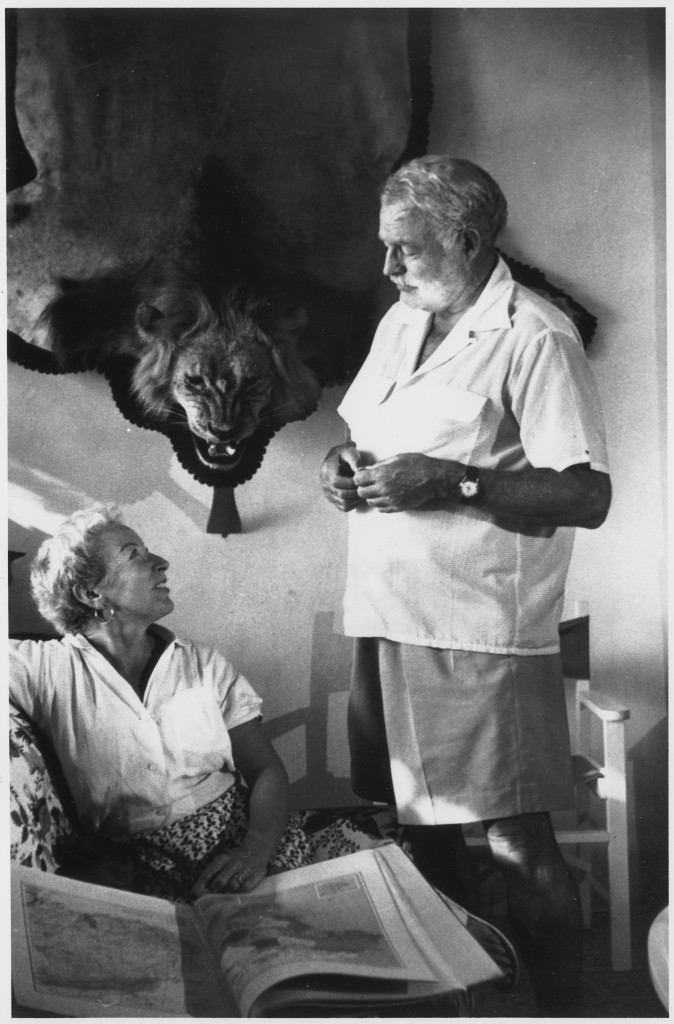 Ernest og Mary Hemingway í Finca Vigía.