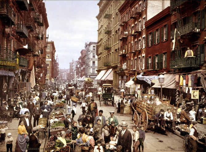 Litla-Ítalía í New York, um 1900