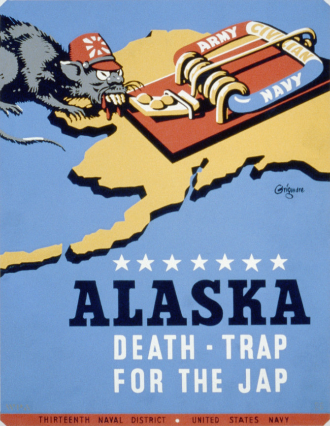 Áróðursmálaráðuneytið: Alaska er dauðagildra fyrir japönsku rottuna