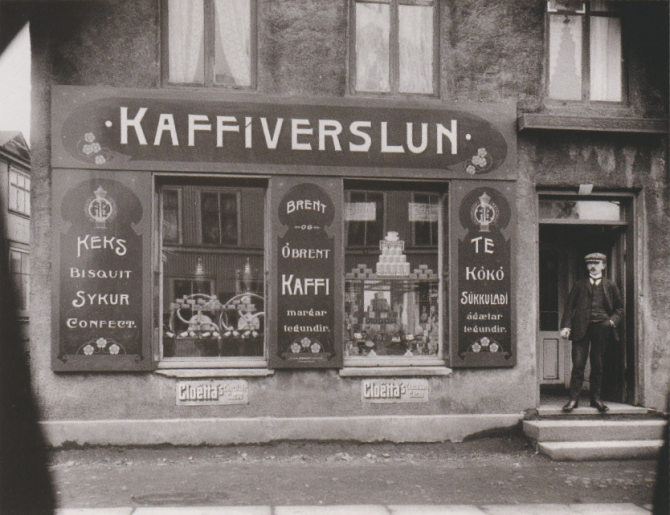 Kaffiverslun, Laugavegi, 1920