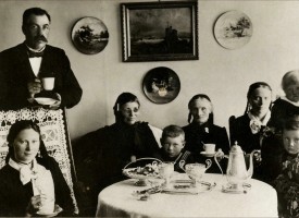 Kaffi og með því, Prestsbakki árið 1902
