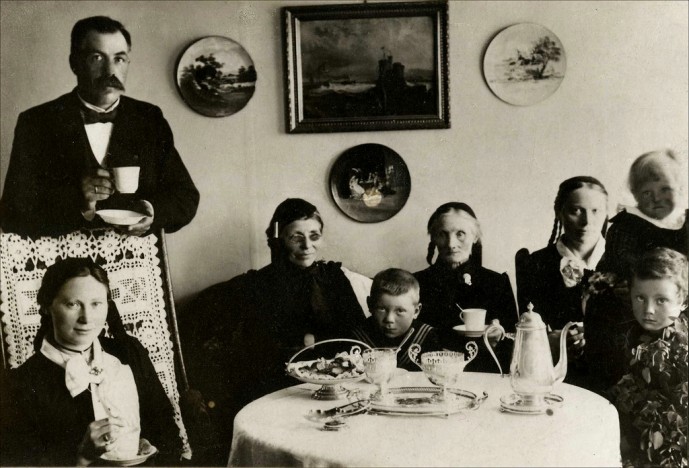 Kaffi og með því, Prestsbakki árið 1902