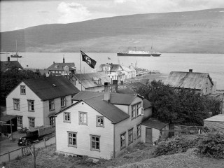 Nasistafáni á Akureyri, um 1938