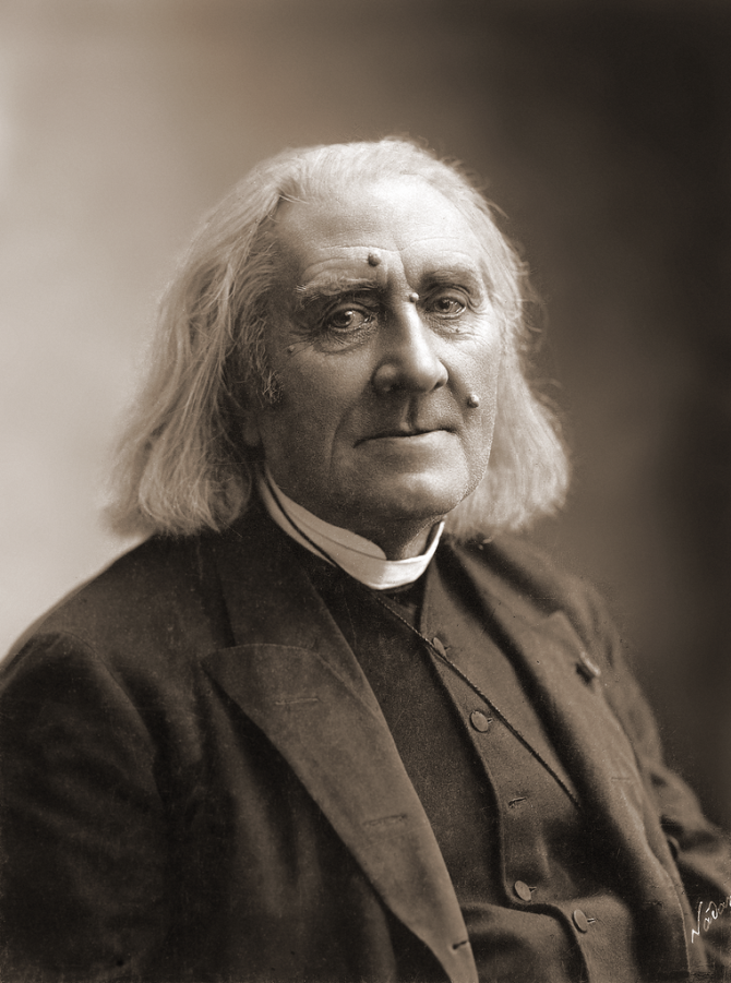 Franz Liszt í mars 1886