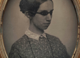 Blind og heyrnarlaus kona árið 1855