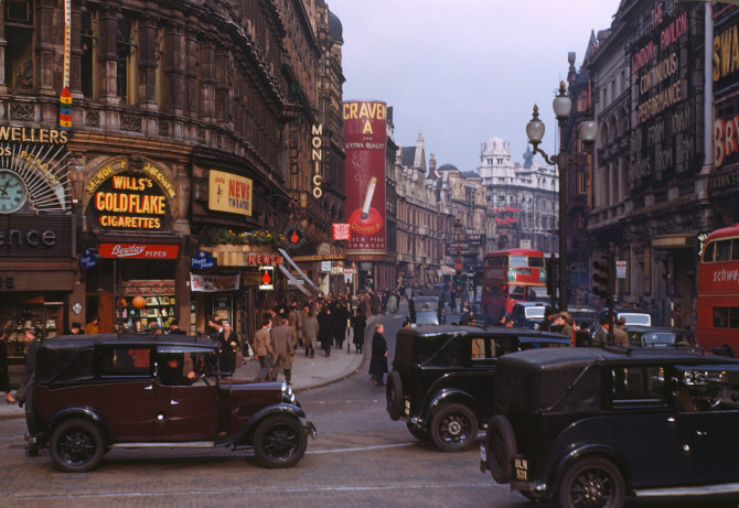 London í lit árið 1949