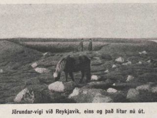 Leifar af vígi Jörundar, Arnarhóll árið 1911