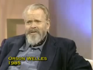 Orson Welles í sjónvarpsviðtali tveimur tímum fyrir andlát sitt