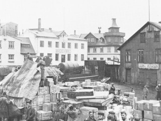 Birgðastöð Bandaríkjahers í Reykjavík 1942