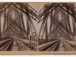 Forth Bridge í Skotlandi, árið 1896