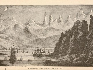 Hryllingsbælið Ísland: Myndskreytingar í bók Jules Verne