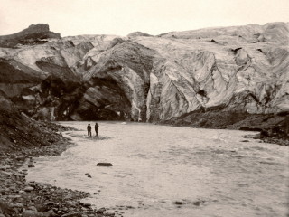 Við Sólheimajökul árið 1910