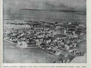 „Reykjavík úr flugvjel“: Loftmynd Lofts frá 1928